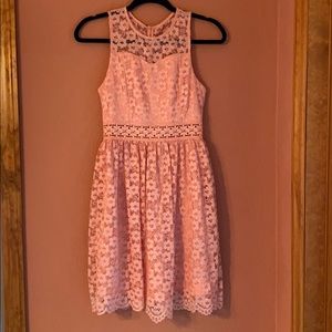 Peach Lace dress